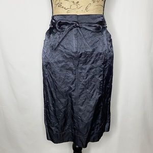 Eileen Fisher Gray Black Metallic Pencil Skirt